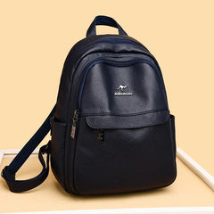 Leather Backpacks High Ladies Bagpack Casual Large Capacity Travel Back Pack