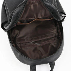 Leather Ladies Travel Backpack Casual Large Capacity Bagpack