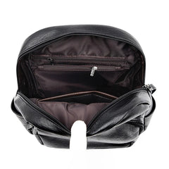 Women High Leather Travel Backpack for Girls
