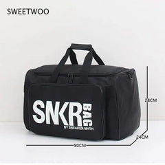 Men Women Gym Bag Sneaker Shoes Compartment Waterproof Duffel Bags
