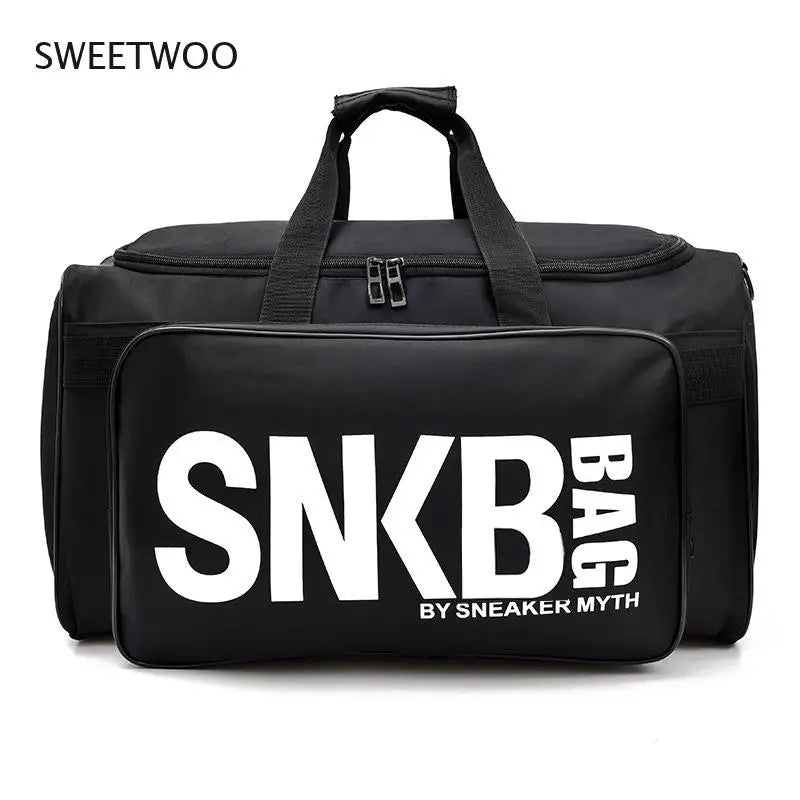 Men Women Gym Bag Sneaker Shoes Compartment Waterproof Duffel Bags