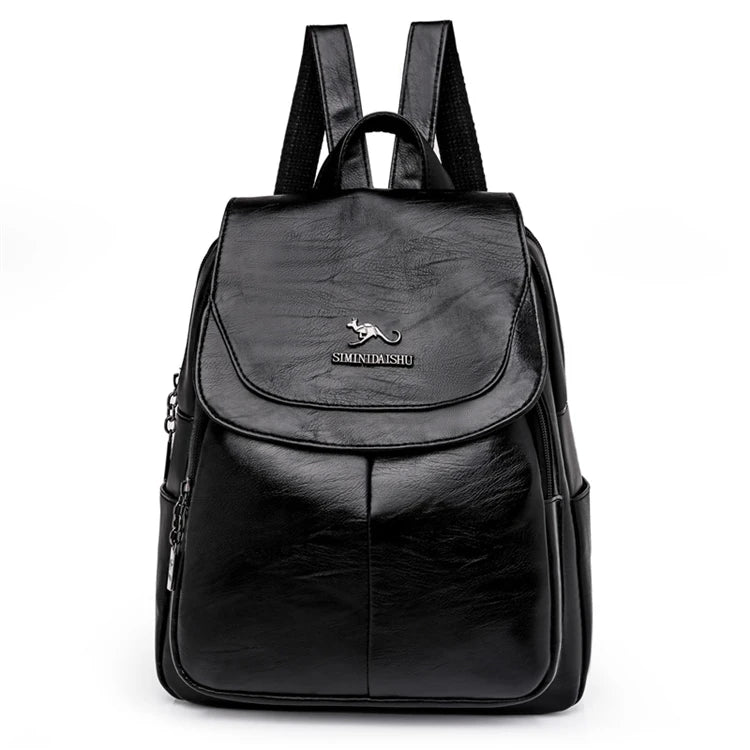 Girls School Bags Studded Leather Small Travel Backpack