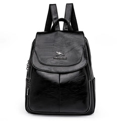 Studded Leather School Backpack for Teen Girls, Small Travel Shoulder Bag