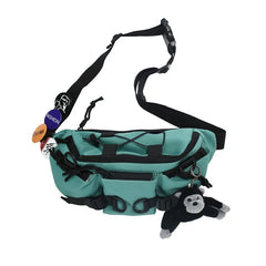 Japanese Harajuku Tooling Chest Bag Canvas Messenger Bag