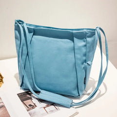 Canvas Bag Women's Messenger Bag College Literary Canvas Bag Shoulder Cloth Bag
