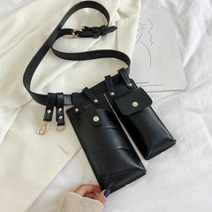 Stylish PU Leather Belt Bag for Women