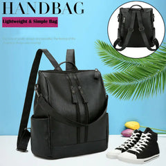 Woman Backpack High Youth PU Leather Backpacks for Teenage Girls