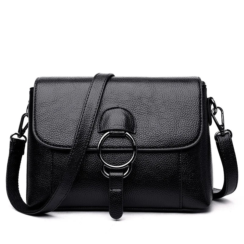 PU Leather Women Messenger Bag Crossbody Single Shoulder Handbag
