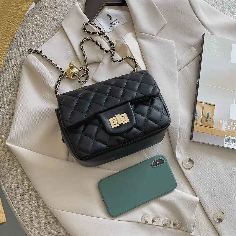 Women's Embroidery Crossbody Bag PU Leather Shoulder Bag