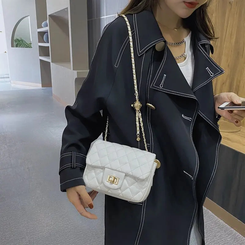 Women's Embroidery Crossbody Bag PU Leather Shoulder Bag