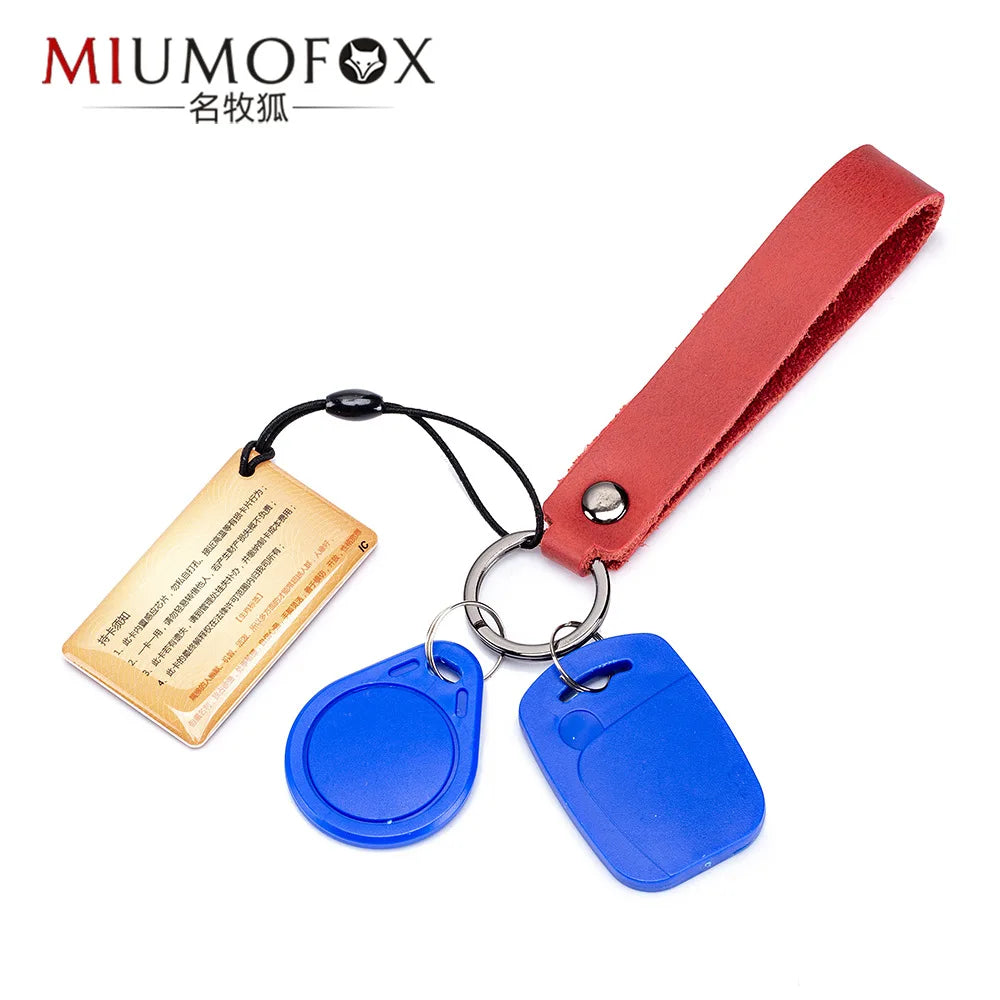 Leather Key Holder Women and Men Key Organizer Mini Small Car keychain