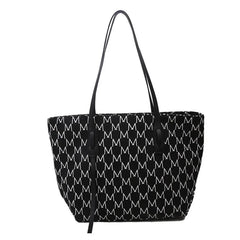 Large Capacity Canvas Tote Bag Retro Handbag Portable Shoulder Slung Bag
