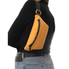 Leather Fanny Pack Unisex Waist Bag for women Multifunction Chest Bag