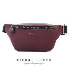 Leather Fanny Pack Unisex Waist Bag for women Multifunction Chest Bag