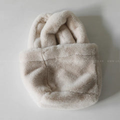 Soft Faux Fur Tote Plush Top-handle Bag Women Fluffy Handbag