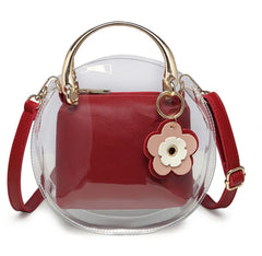 Women Crossbody Transparent Bag Clear Jelly Small Tote Messenger Shoulder Bags