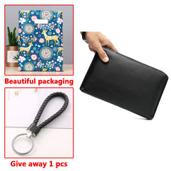 Men's Mobile Phone Bag Leather Handbag Purse Soft Wallet