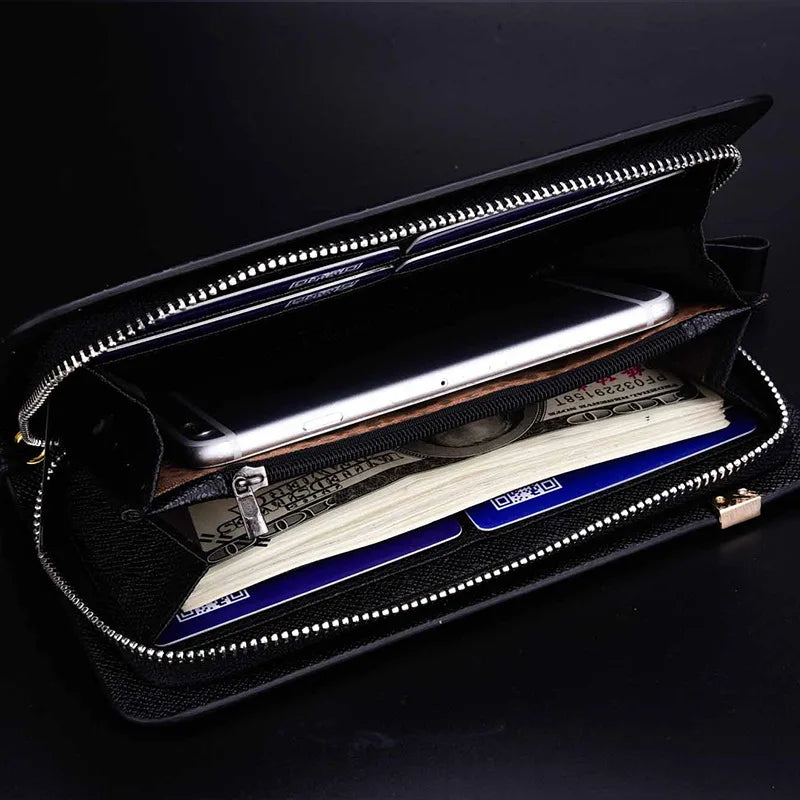 Men's Long Wallet Multi-Card Youth Clutch Large Capacity