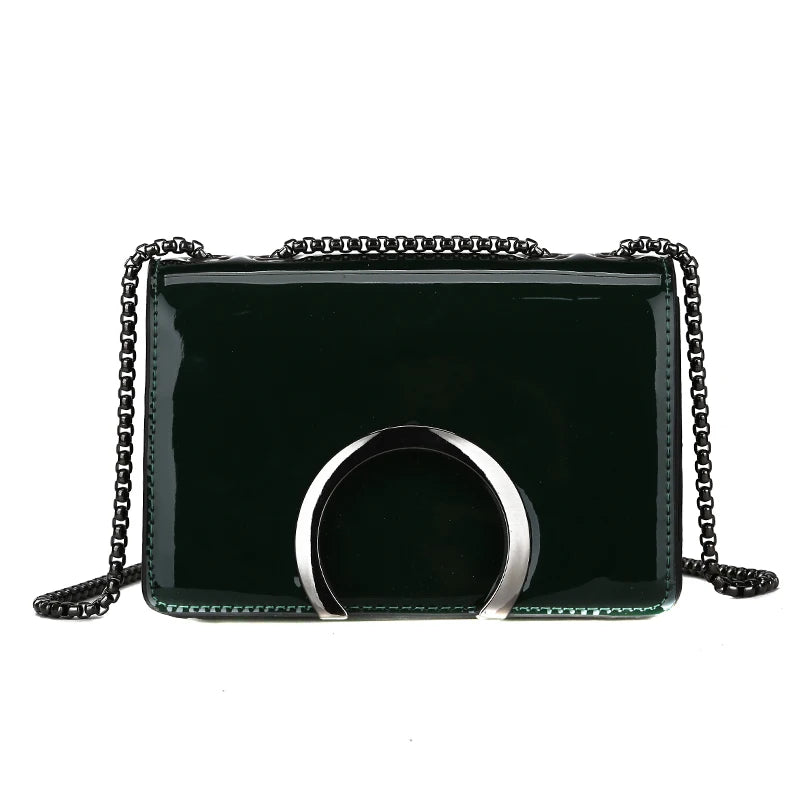Women's PU Crossbody Bag Small Square Shoulder Messenger Handbag