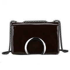 Women's PU Crossbody Bag Small Square Shoulder Messenger Handbag