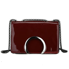 Women's PU Crossbody Bag Small Square Shoulder Messenger Handbag