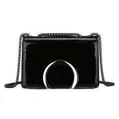 Women's PU Crossbody Bag Small Square Shoulder Messenger Handbag