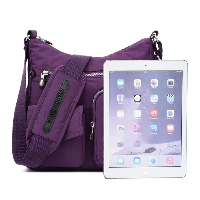 Waterproof Nylon Messenger Bag Women
