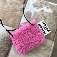 Women's Wool Crossbody Bag Plush Shoulder Bag Mini Bag