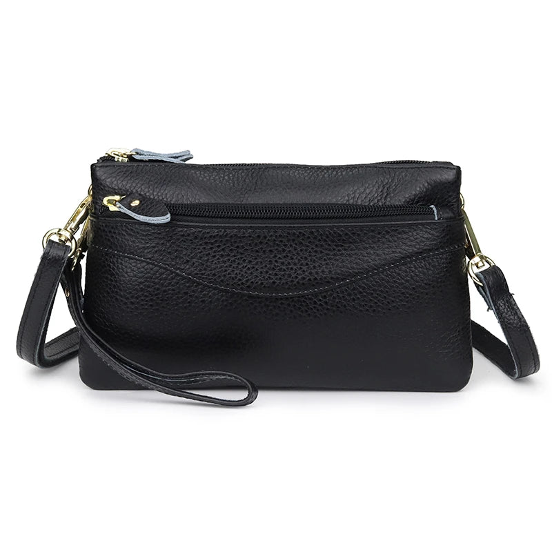 Women Shoulder Bag Soft Leather Crossbody Mini Clutch Bag