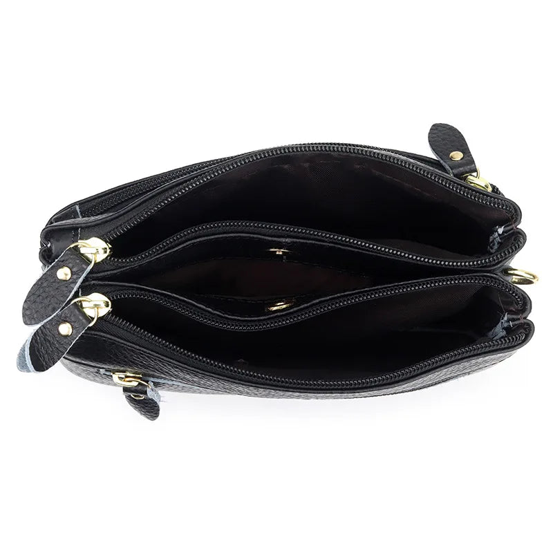 Women Shoulder Bag Soft Leather Crossbody Mini Clutch Bag