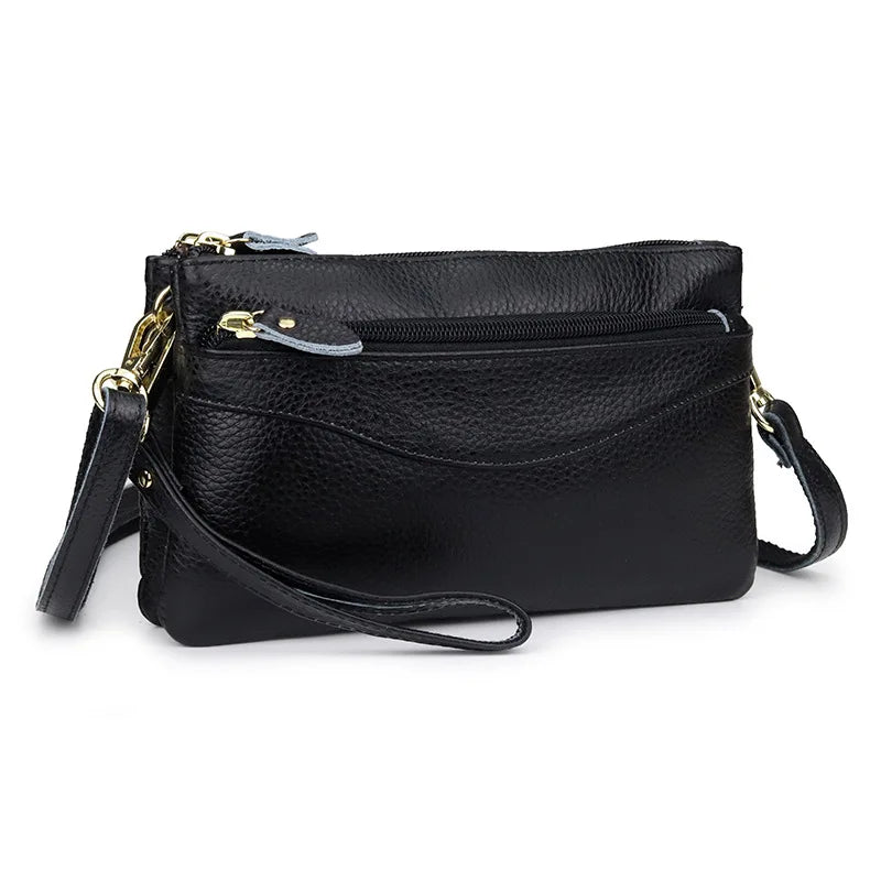 Women Shoulder Bag Soft Leather Crossbody Mini Clutch Bag