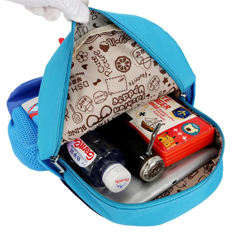 Nylon Children Backpacks Printing Kindergarten Boy School Backpack