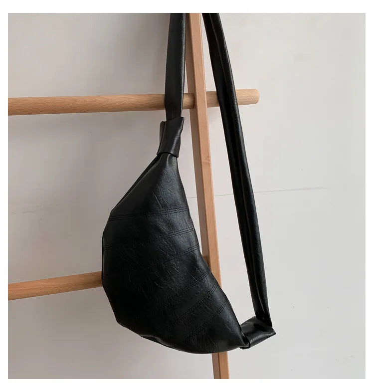 PU Leather Shoulder Messenger Bag Chest Handbag