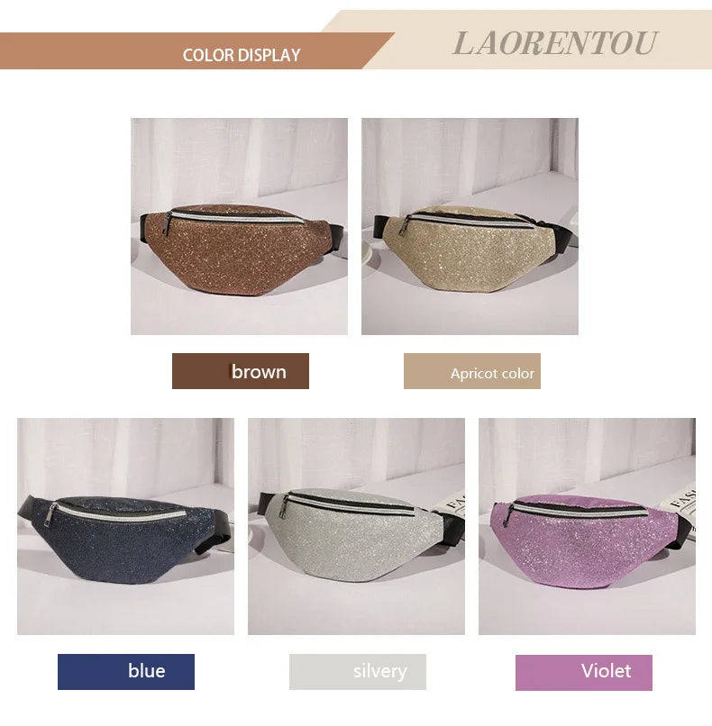 Sequins Waist Pack Summer Style Women Waist Fanny Pack