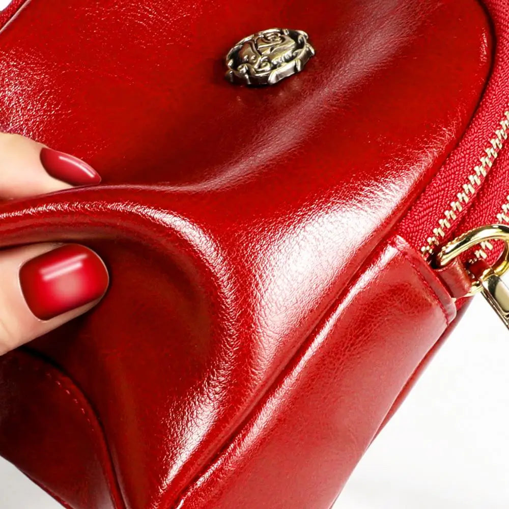 Summer Oil Wax Retro Style Single Shoulder Bag