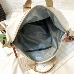 Waterproof Nylon Women Backpack Female Large Capacity Solid Travel Backpack