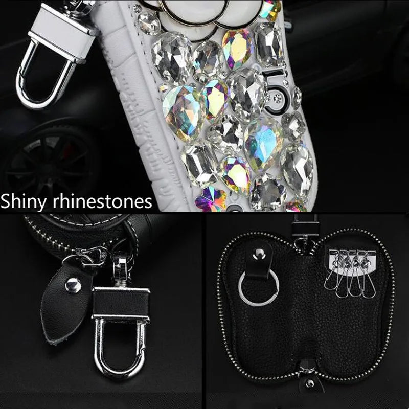 Crocodile Pattern Diamonds Key Case Housekeeper For Female High Class Motor