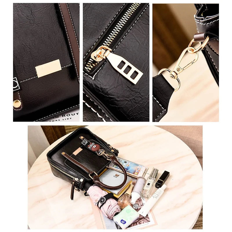High Leather Women's Crossbody Bag Lady Handbag