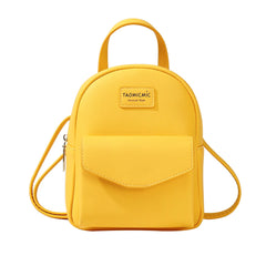 Women Casual Mini Backpack Lightweight Daypack PU Travel Shoulder Bag