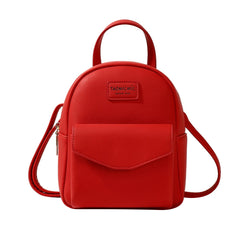Women Casual Mini Backpack Lightweight Daypack PU Travel Shoulder Bag
