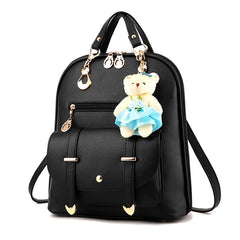 Women Leather Backpacks School Bag