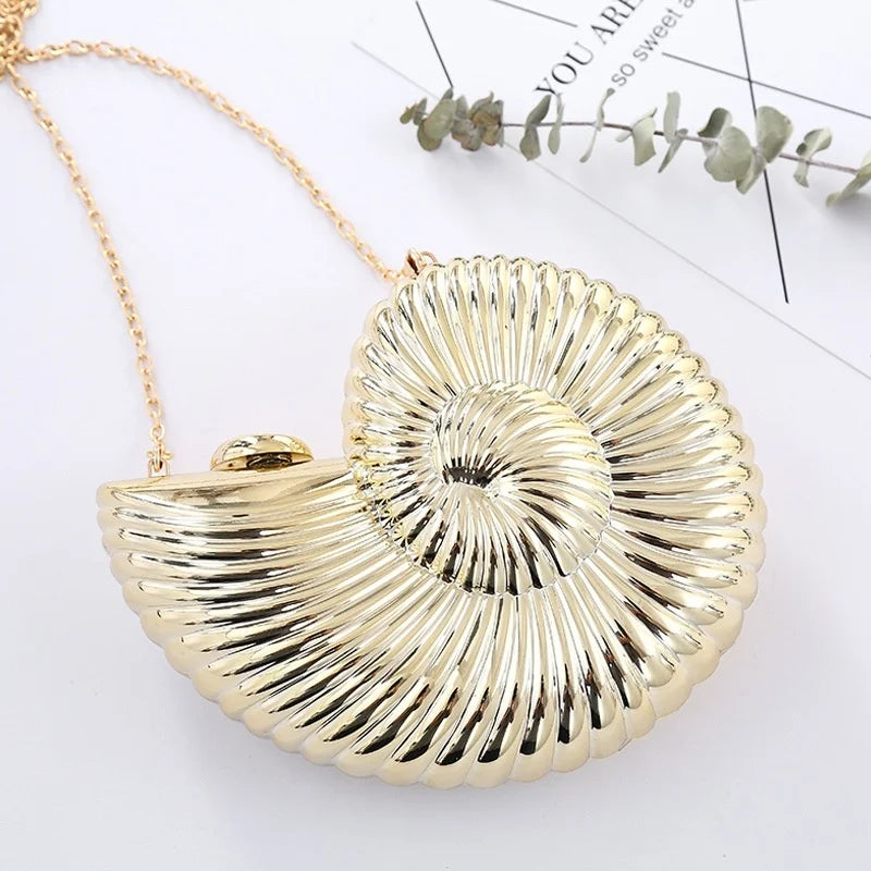 Conch Evening Bag Chain Dinner Bag Hand Bag