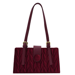 Autumn Winter Faux Fur Shoulder Bag for Women Thread Handbags Solid Pouch