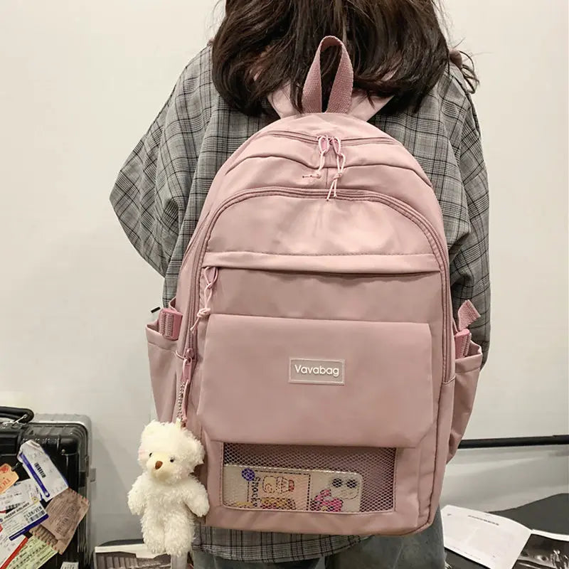 Waterproof Big Women Backpack Girls School Bag College Laptop Rucksack