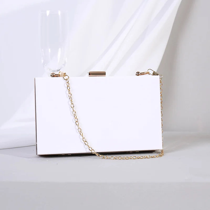 Transparent Acrylic Clutch Bag Crossbody Wedding Evening Party Handbag
