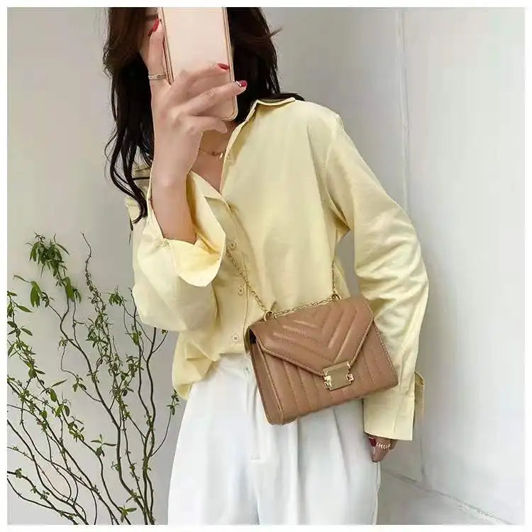 Candy V-line Crossbody Bag for Women Shoulder Bag Handbags with Handle