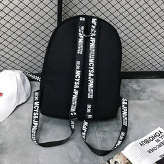 Canvas Backpack Harajuku Style Women Backpack Doll Pendant Shoulder Bag