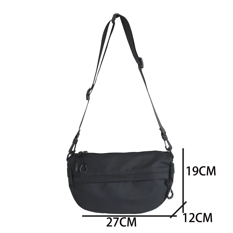 Casual Solid Women Shoulder HandBag Nylon Cloth Messenger Bag