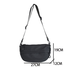 Casual Solid Women Shoulder HandBag Nylon Cloth Messenger Bag