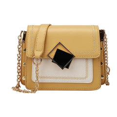 Chain PU Leather Crossbody Bags Small Shoulder Messenger Bag